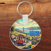 カリフォルニアへようこそ キーホルダー (正面)