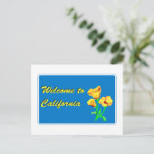 カリフォルニアへようこそ – USA Road Sign ポストカード (スタンド正面)