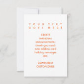 カリフォルニアぼやけプライド 招待状 (裏面)