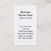 カリフォルニアぼやけ州 名刺 (裏面)