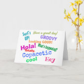 カリフォルニアよ!カード カード (黄色い花)