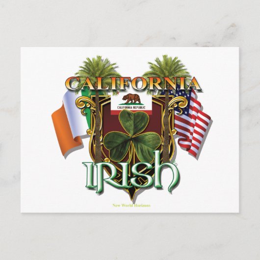 カリフォルニアアイルランドプライド ポストカード (正面)