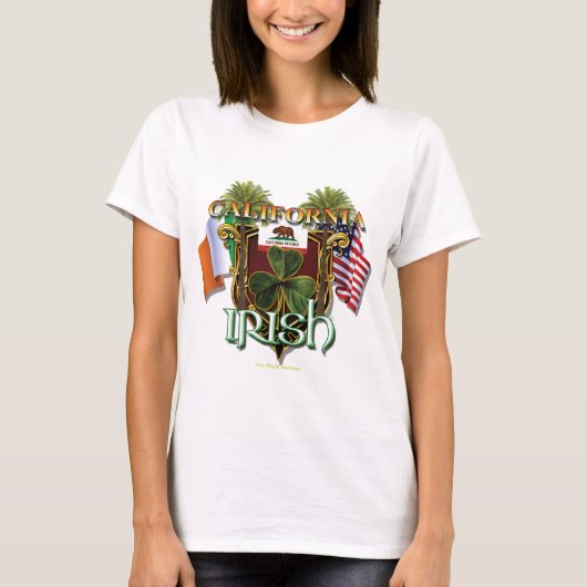 カリフォルニアアイルランド人のプライド Tシャツ (正面)
