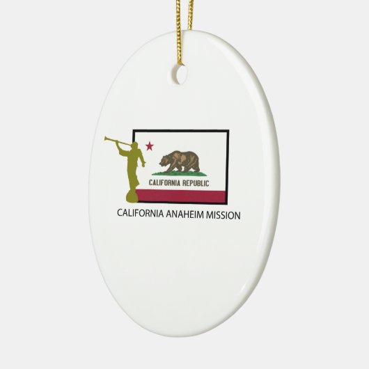カリフォルニアアナハイム代表団LDS CTR セラミックオーナメント (左)
