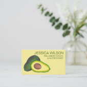 カリフォルニアアボカドベジタリアンビーガンシェフ栄養 名刺 (スタンド正面)