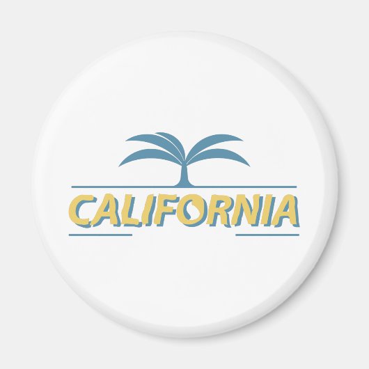 カリフォルニアアメリカ州文字 マグネット (正面)