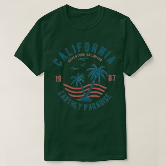 カリフォルニアアースリーパラダイス Tシャツ (デザイン正面)