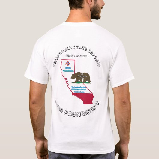 カリフォルニアインスピレーションクラブ州キャプテンシャツ Tシャツ (裏面)