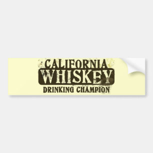 カリフォルニアウィスキーの飲むチャンピオン バンパーステッカー