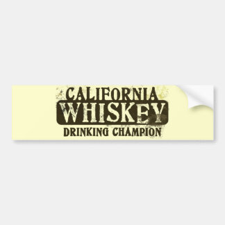 カリフォルニアウィスキーの飲むチャンピオン バンパーステッカー