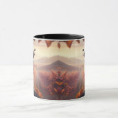 カリフォルニアウイルバードワイルドライフティ自然アート マグカップ (中央)