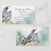 カリフォルニアウイルビジネスカードバード自然 名刺 (正面/裏面)