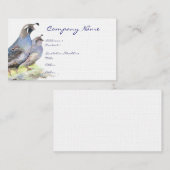 カリフォルニアウイルビジネスカードバード自然 名刺 (正面/裏面)