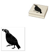 カリフォルニアウイル州バードイラストレーション ラバースタンプ (押印)