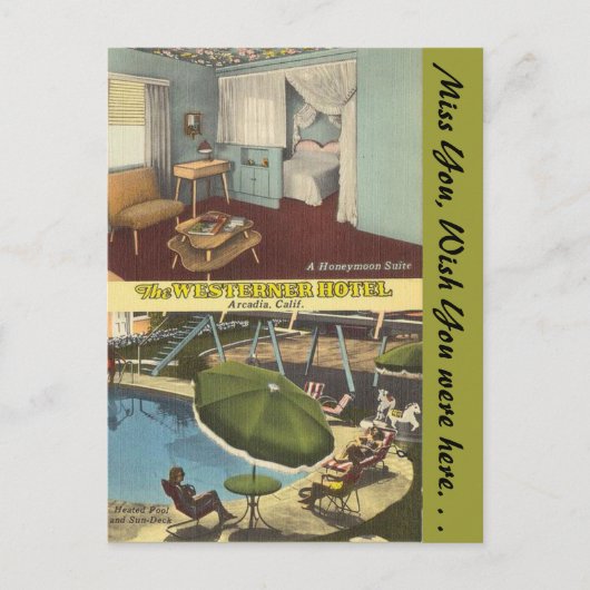 カリフォルニアウェスターナーホテル ポストカード (正面)