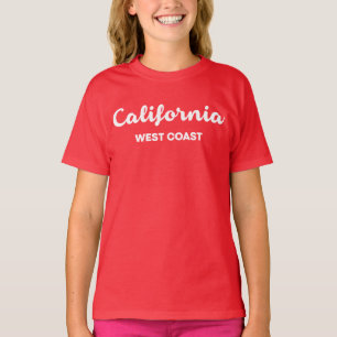カリフォルニアウエストコーストニースデザイン文字 Tシャツ