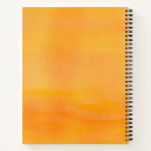 カリフォルニアウズバードポピーJournal水彩色 ノートブック (裏面)