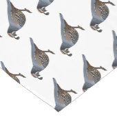 カリフォルニアウズラの鳥の漫画イラストレーション ショートテーブルランナー (コーナー)