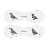 カリフォルニアウズラの鳥の漫画イラストレーション 野球ボール (パネル)