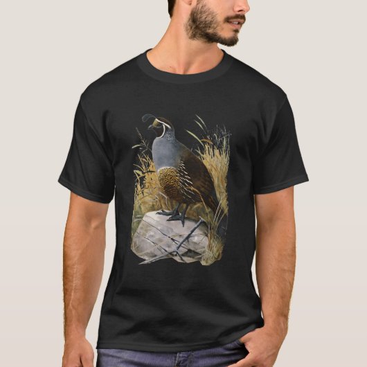 カリフォルニアウズラ カウズラ バーダー Tシャツ (正面)