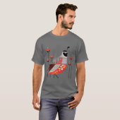 カリフォルニアウズラ Tシャツ (正面フル)