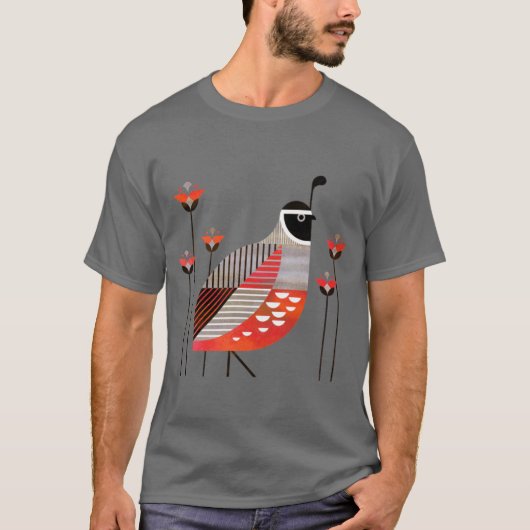 カリフォルニアウズラ Tシャツ (正面)