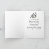 カリフォルニアウズルパーソナリティ誕生日おもしろいバード カード (内部)