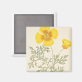 カリフォルニアエシュコルツィア マグネット (正面/裏面)