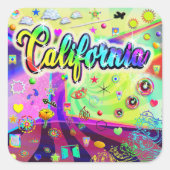 カリフォルニアエネルクールギーステッカー スクエアシール (正面)