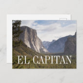 カリフォルニアエルキャピタンヨセミテ国立公園 ポストカード (正面/裏面)