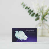 カリフォルニアエレガントポピーの花ダークパープル 名刺 (スタンド正面)