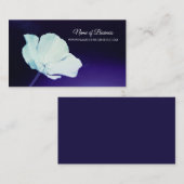 カリフォルニアエレガントポピーの花ダークパープル 名刺 (正面/裏面)