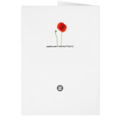 カリフォルニアオレンジ赤のケシのシンプルの美しい (裏面)