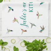 カリフォルニアカスタムハミングバーズキッチンタオル キッチンタオル (折り畳み)