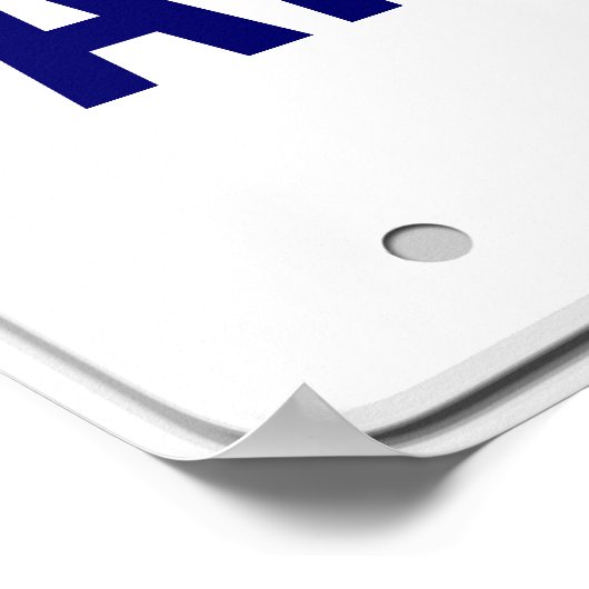 カリフォルニアカスタム州ライセンスプレート ポスター (角)