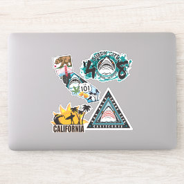 カリフォルニアカラフルデカールセット シール