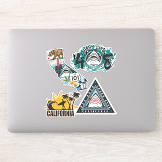 カリフォルニアカラフルデカールセット シール