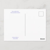 カリフォルニアカラーお祝い: 12月はがき ポストカード (裏面)