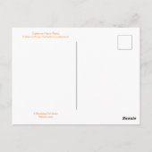 カリフォルニアカラーお祝い: 2月はがき ポストカード (裏面)