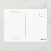 カリフォルニアカラーお祝い:9月はがき ポストカード (裏面)