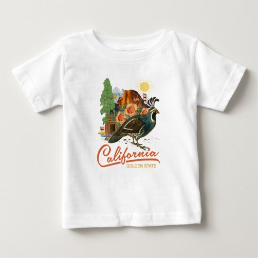 カリフォルニアカリフォルニアのヒストリカル・ランドマークの場所 ベビーTシャツ (正面)