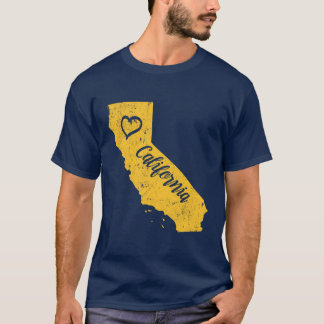 カリフォルニアカリフォルニア州愛動揺してなヴィンテージのTシャツ Tシャツ
