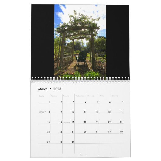 カリフォルニアカレンダーの風景 カレンダー (3月 2026)