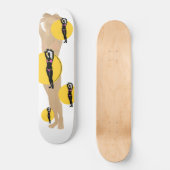 カリフォルニアガールズスケートボード – Courtneyロゴ スケートボード (正面)