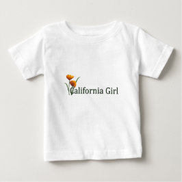 カリフォルニアガールポピー2乳児LS Tシャツ