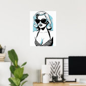 カリフォルニアガール ポスター (ホームオフィス)