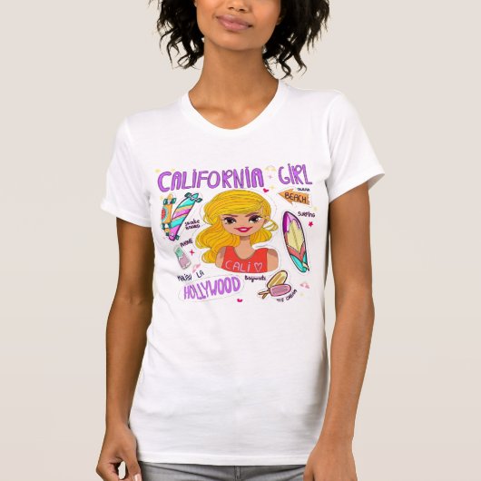 カリフォルニアガール Tシャツ (正面)
