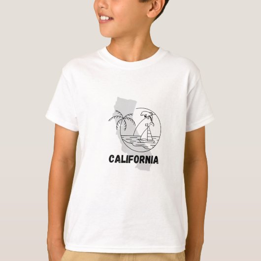 カリフォルニアキッズベーシックTシャツ Tシャツ (正面)