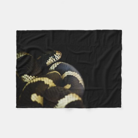 カリフォルニアキングスネーク フリースブランケット (正面(横))