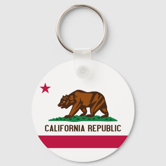 カリフォルニアキーチェーン国旗 キーホルダー (正面)